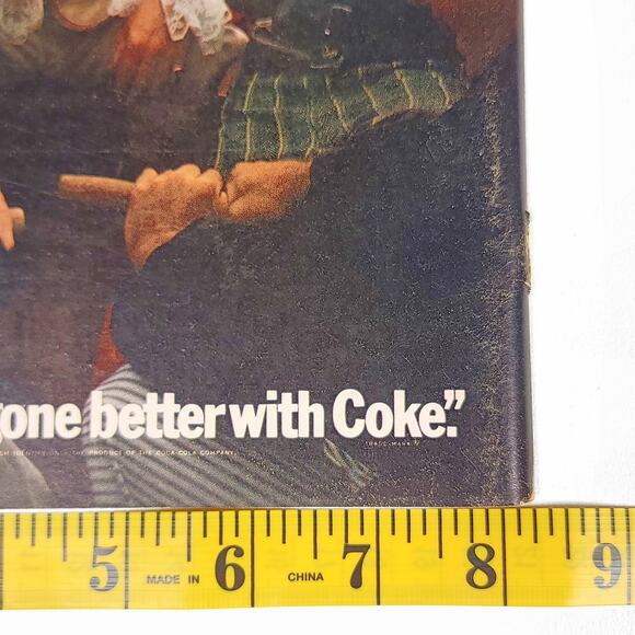 Vintage Coca-Cola Things Go Better With Coke Print Ad 1969 Hot Rod Man Cave Art - Picture 5 of 6